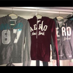 Aeropostale zip up sweater bundle